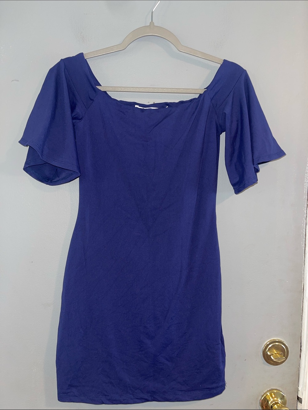 Susana Monaco Off Shoulder Flare Sleeve Comfy Cocktail Dress Sz XS